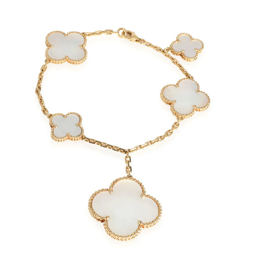 [Dawnora Jewelry]MAGIC CLOVER MOP GOLD BRACELET 5 MOTIFS