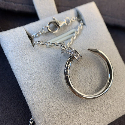 [Dawnora Jewelry]JUSTE NECKLACE SILVER DIAMONDS
