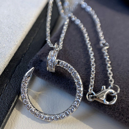 [Dawnora Jewelry]JUSTE NECKLACE SILVER DIAMONDS