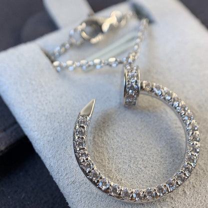 [Dawnora Jewelry]JUSTE NECKLACE SILVER DIAMONDS