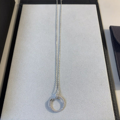 [Dawnora Jewelry]JUSTE NECKLACE SILVER DIAMONDS