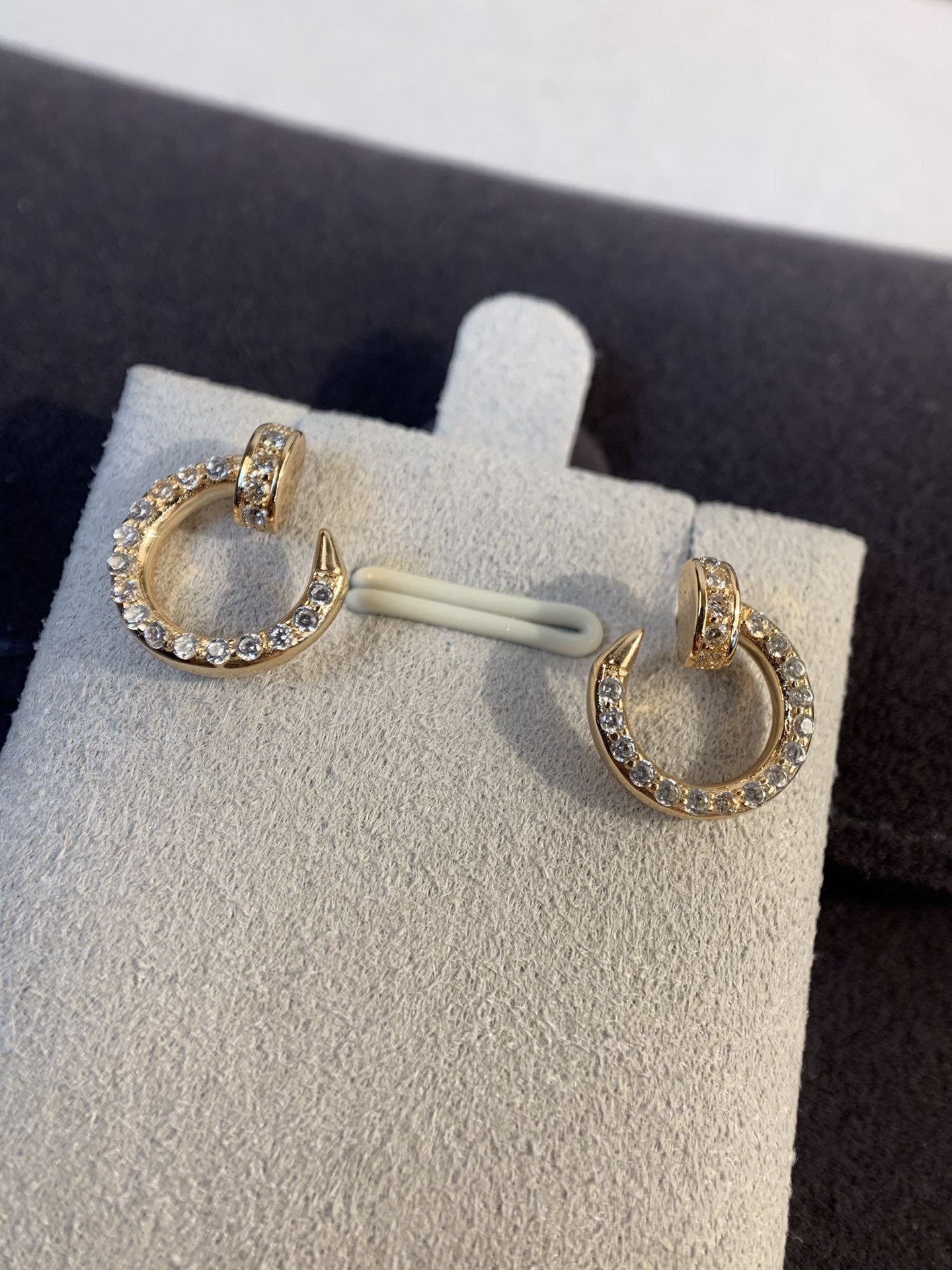 [Dawnora Jewelry]JUSTE EARRINGS GOLD DIAMONDS