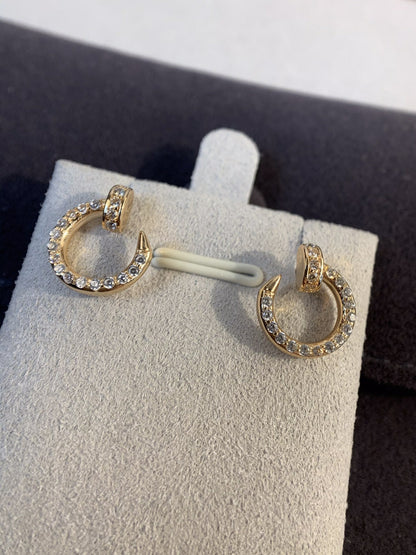 [Dawnora Jewelry]JUSTE EARRINGS GOLD DIAMONDS