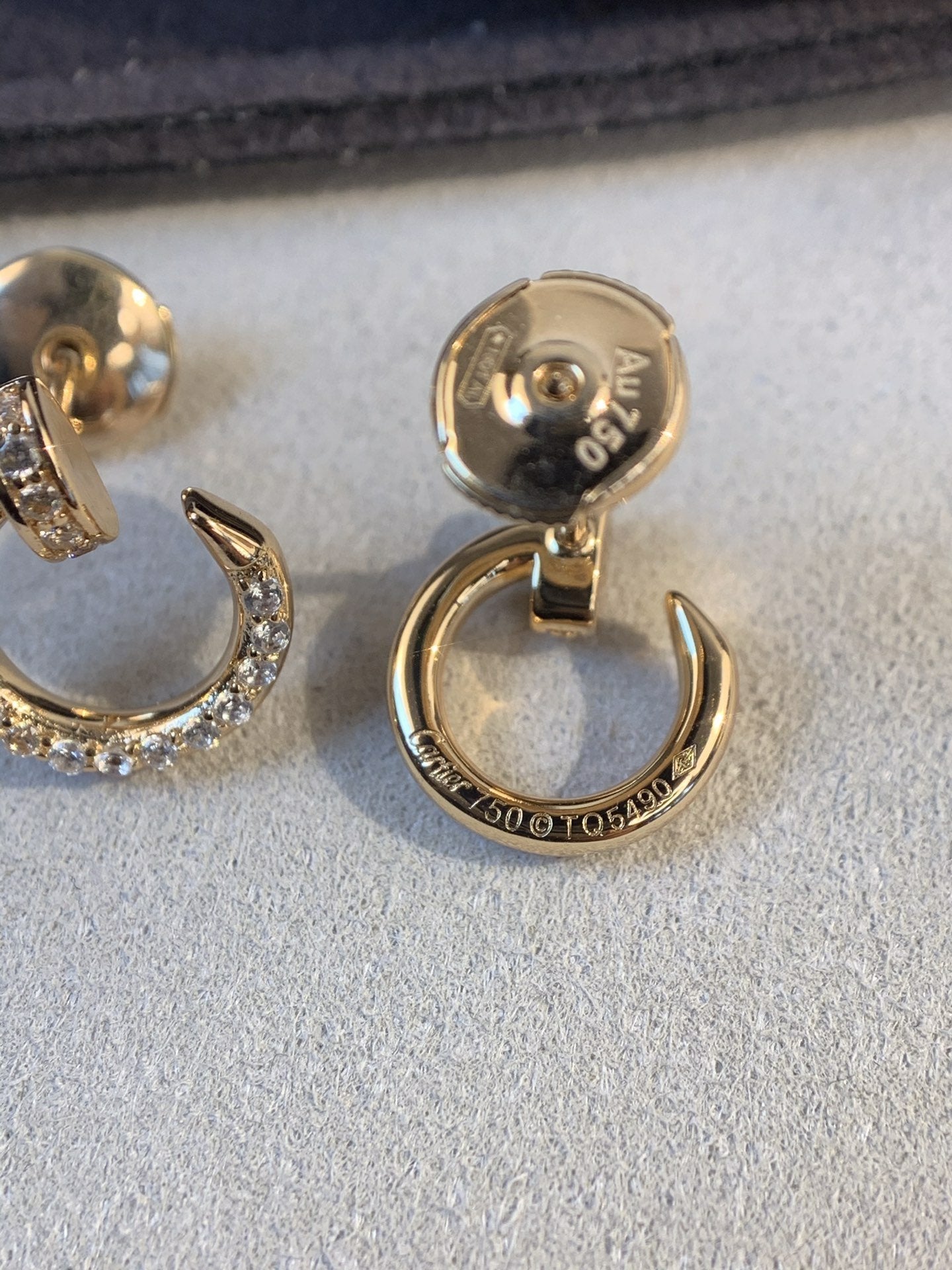 [Dawnora Jewelry]JUSTE EARRINGS GOLD DIAMONDS