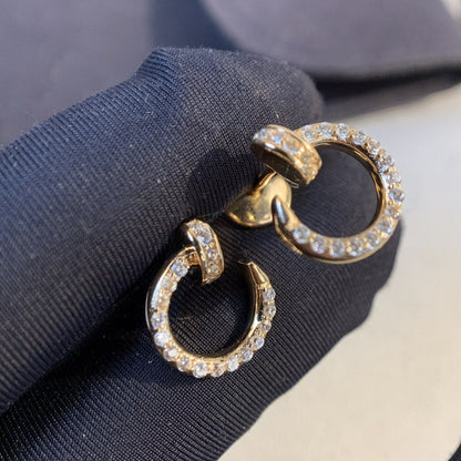 [Dawnora Jewelry]JUSTE EARRINGS GOLD DIAMONDS