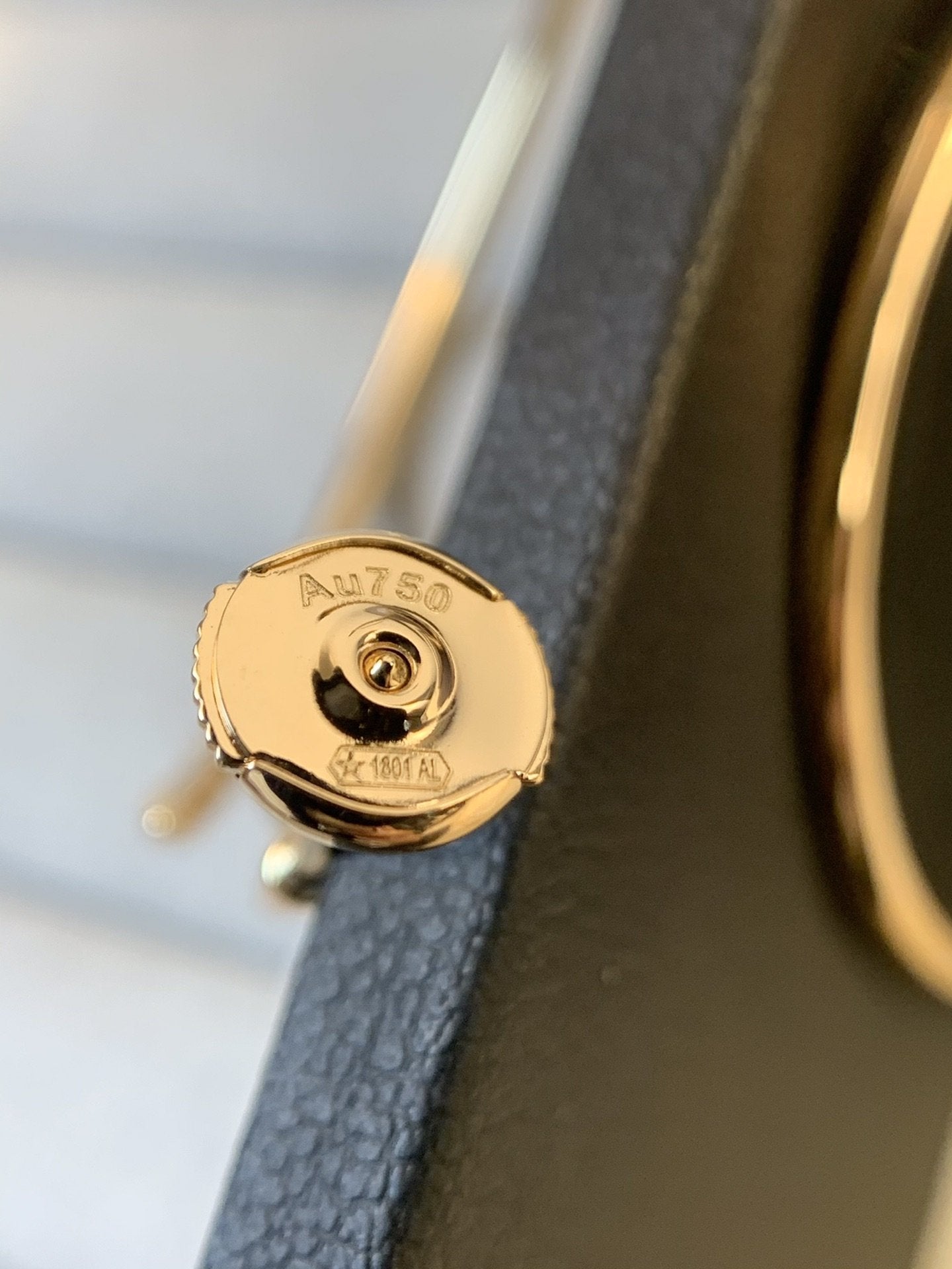 [Dawnora Jewelry]JUSTE EARRINGS GOLD DIAMONDS 1.8MM