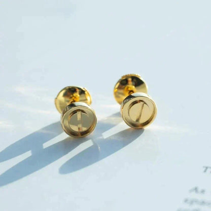 [Dawnora Jewelry]LOVE EARRINGS GOLD 10MM