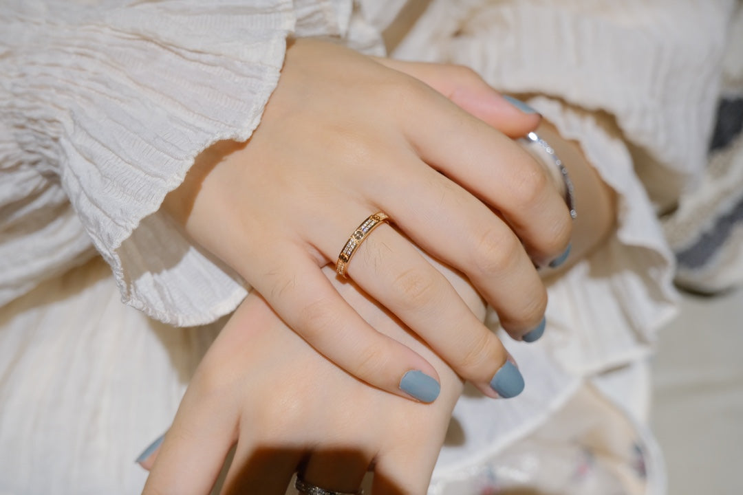 [Dawnora Jewelry]LOVE RING 2.65MM DIAMOND