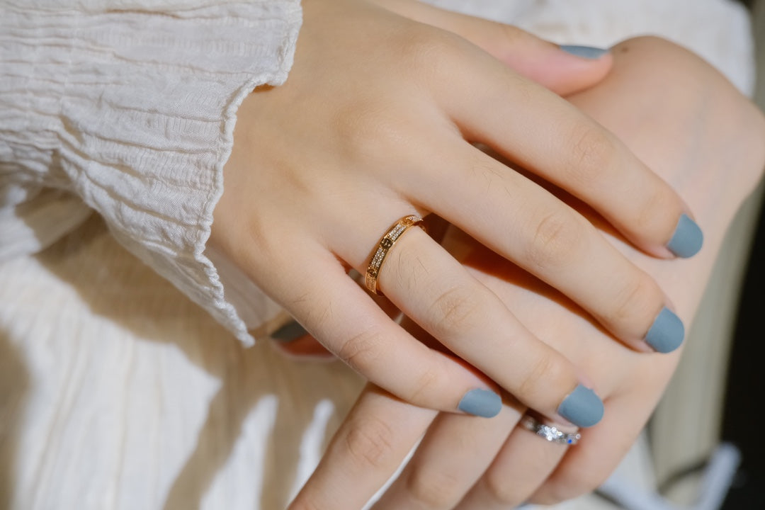[Dawnora Jewelry]LOVE RING 2.65MM DIAMOND