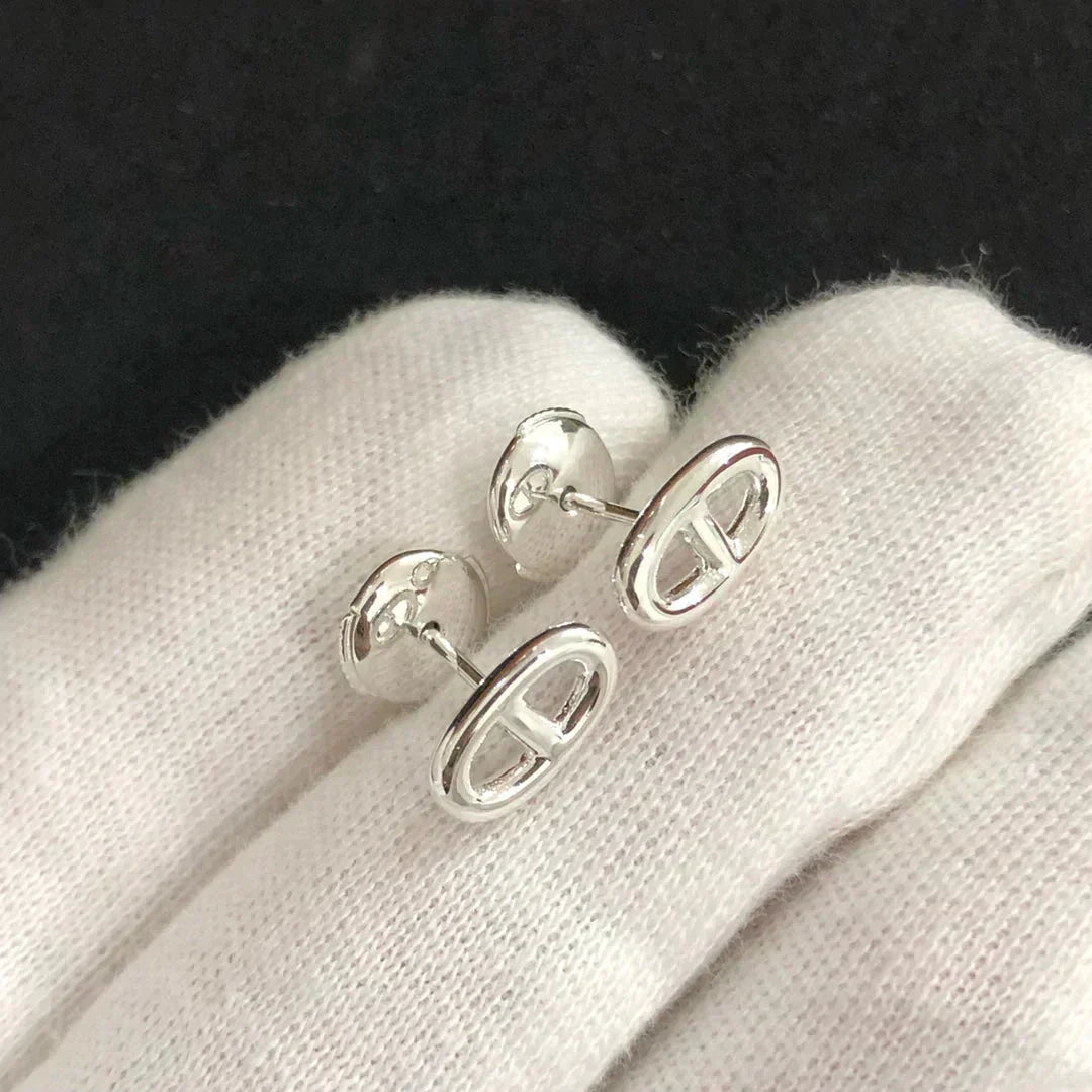 [Dawnora Jewelry]CHAINE SMALL EARRINGS GOLD AND SILVER