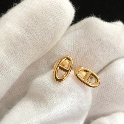 [Dawnora Jewelry]CHAINE SMALL EARRINGS GOLD AND SILVER