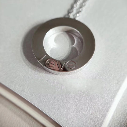 [Dawnora Jewelry]LOVE NECKLACE ADJUSTABLE SILVER