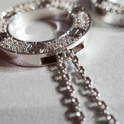 [Dawnora Jewelry]LOVE NECKLACE ADJUSTABLE SILVER