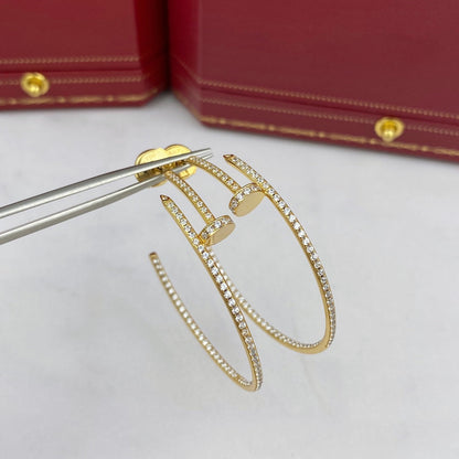 [Dawnora Jewelry]JUSTE EARRINGS FULL DIAMONDS 1.8MM