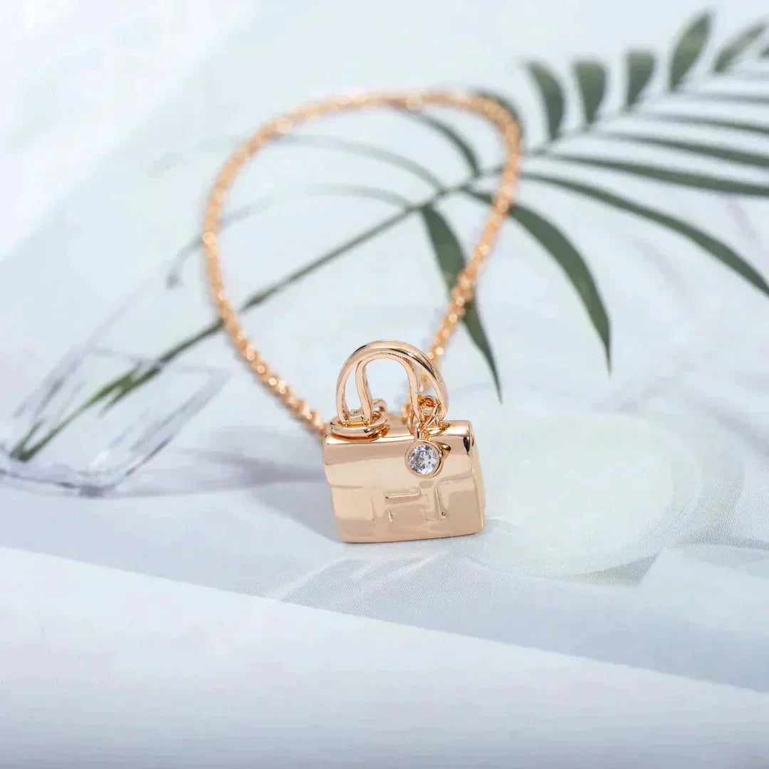 [Dawnora Jewelry]AMULETTE PEDANT ROSE GOLD NECKLACE