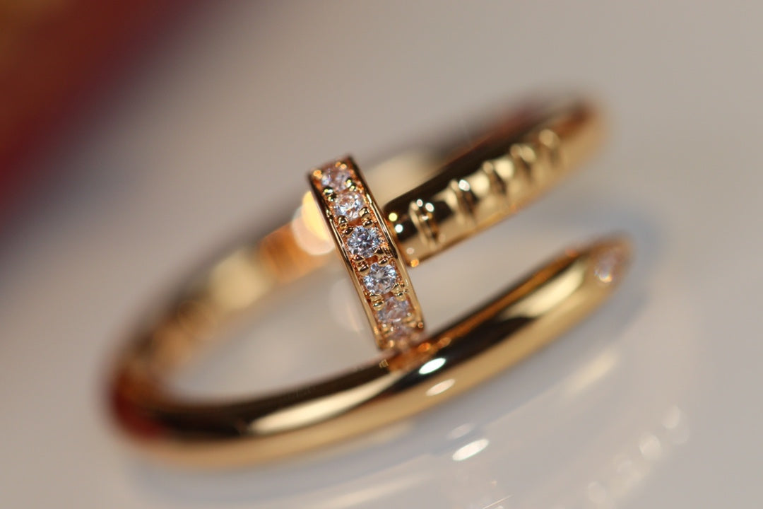 [Dawnora Jewelry]JUSTE RING 2.65MM GOLD DIAMOND