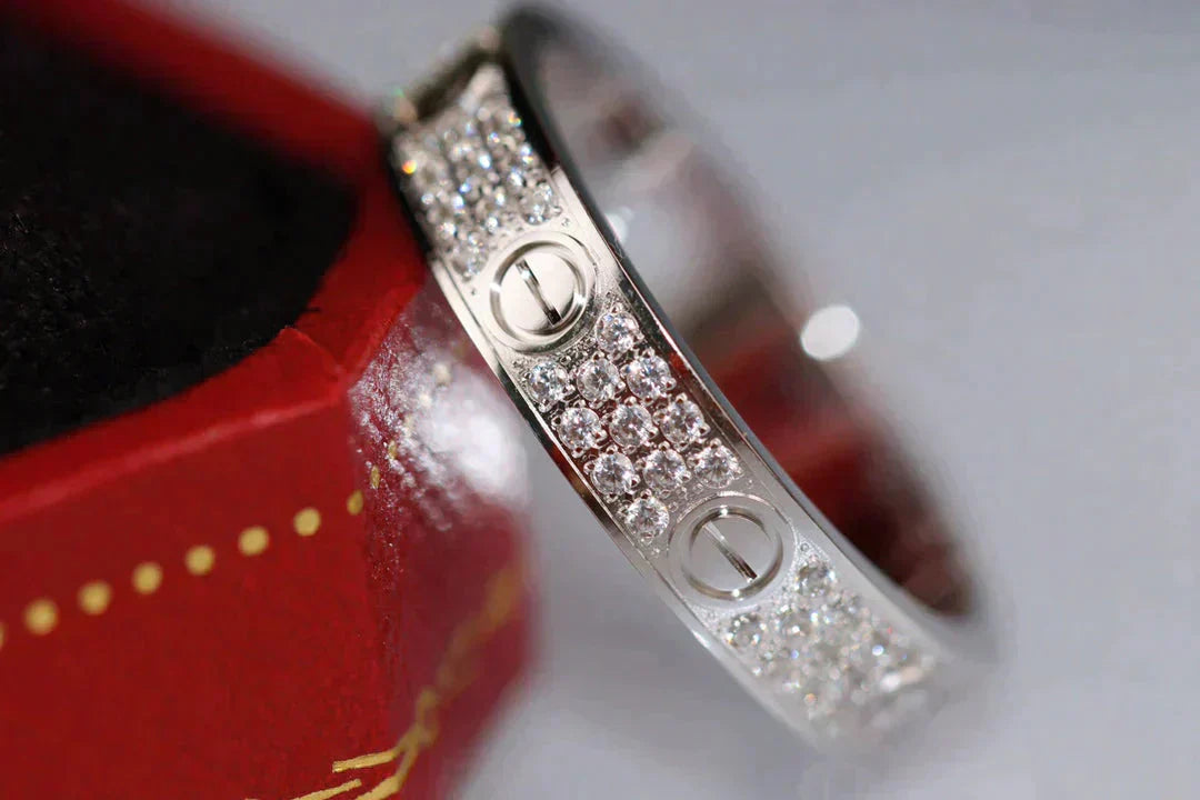 [Dawnora Jewelry]LOVE RING 3.6MM DIAMOND PAVED