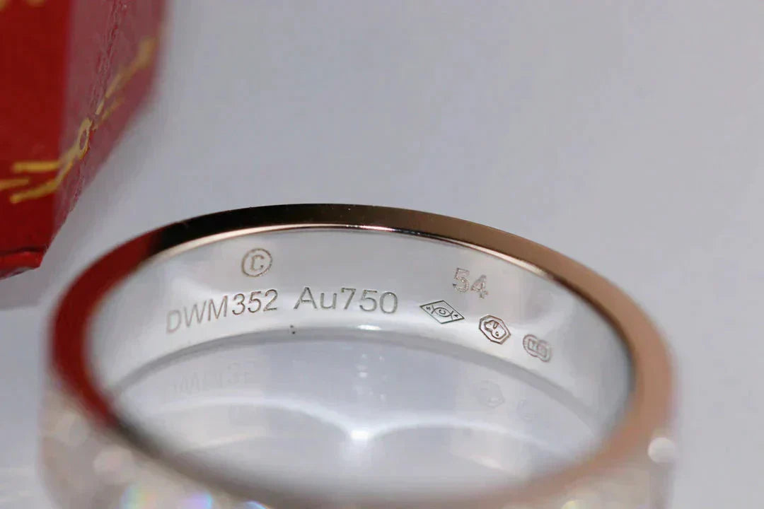 [Dawnora Jewelry]LOVE RING 3.6MM DIAMOND PAVED