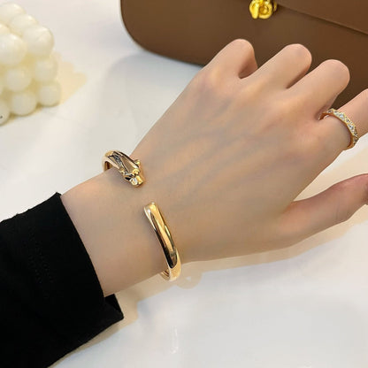 [Dawnora Jewelry]PANTHERE GOLD OPEN BRACELET