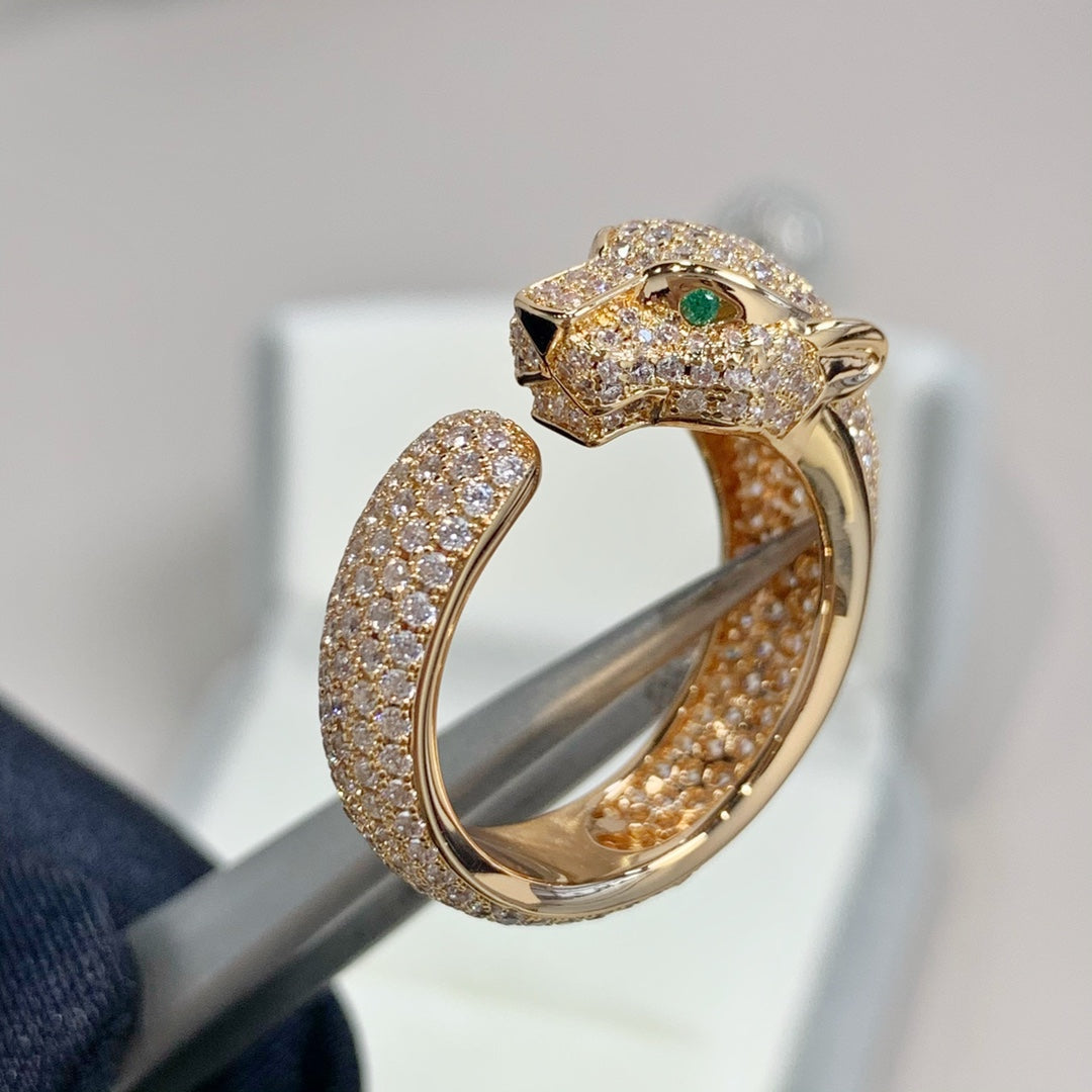 [Dawnora Jewelry]PANTHERE PINK GOLD DIAMOND RING