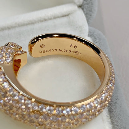 [Dawnora Jewelry]PANTHERE PINK GOLD DIAMOND RING