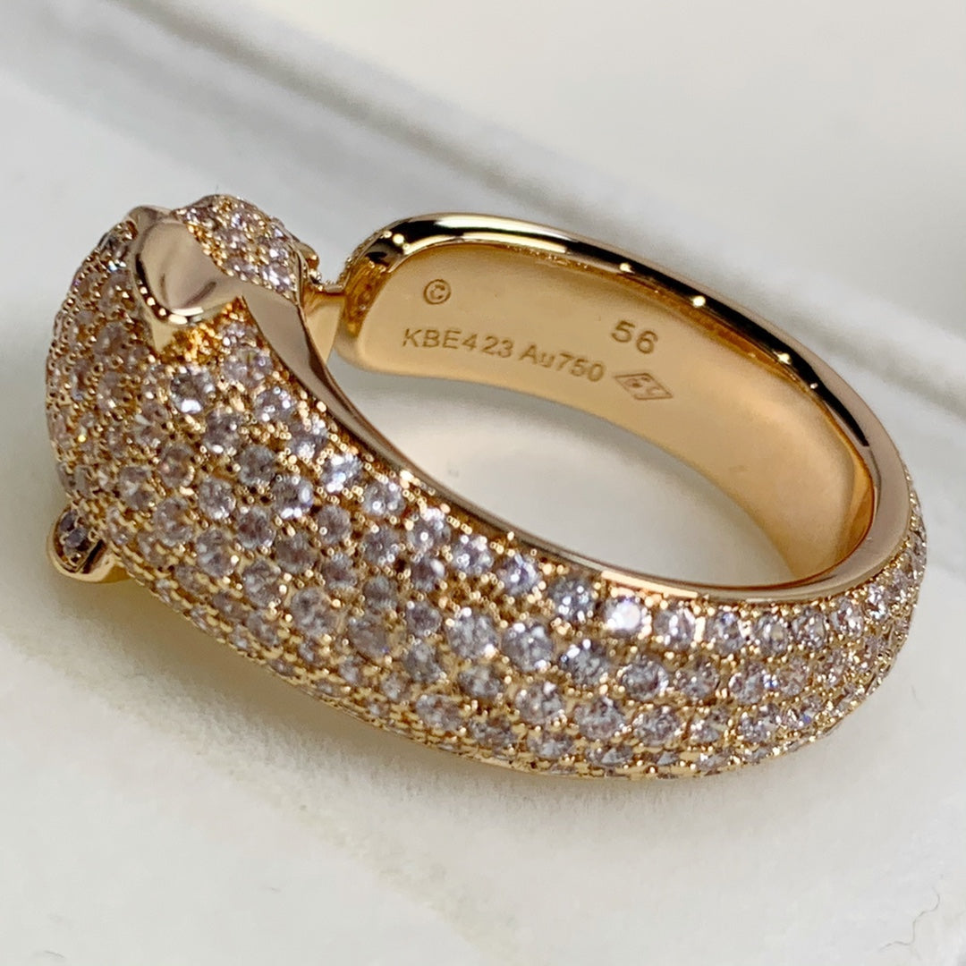 [Dawnora Jewelry]PANTHERE PINK GOLD DIAMOND RING