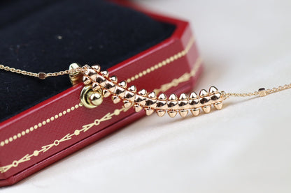 [Dawnora Jewelry]CLASH PINK GOLD NECKLACE