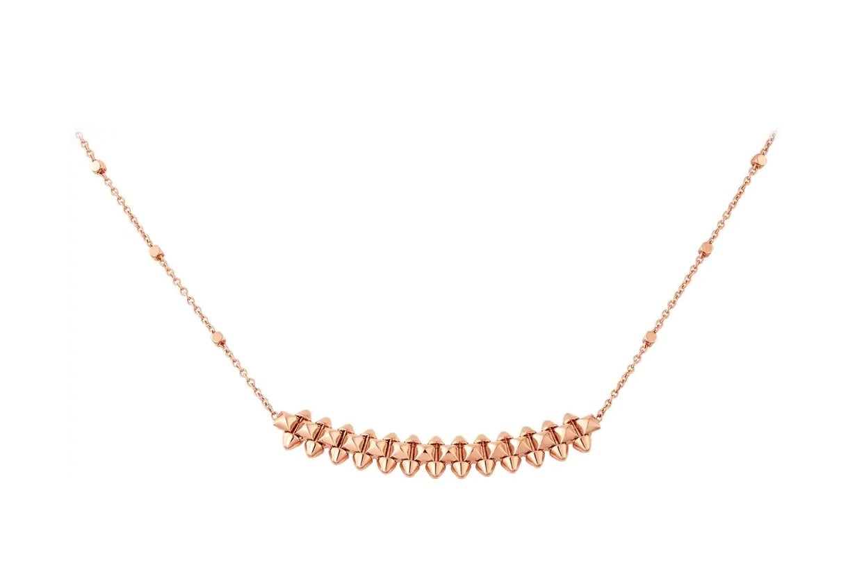 [Dawnora Jewelry]CLASH PINK GOLD NECKLACE