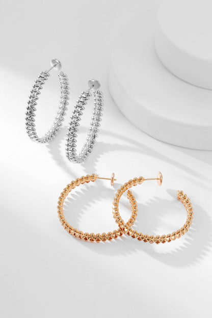 [Dawnora Jewelry]CLASH HOOP EARRINGS