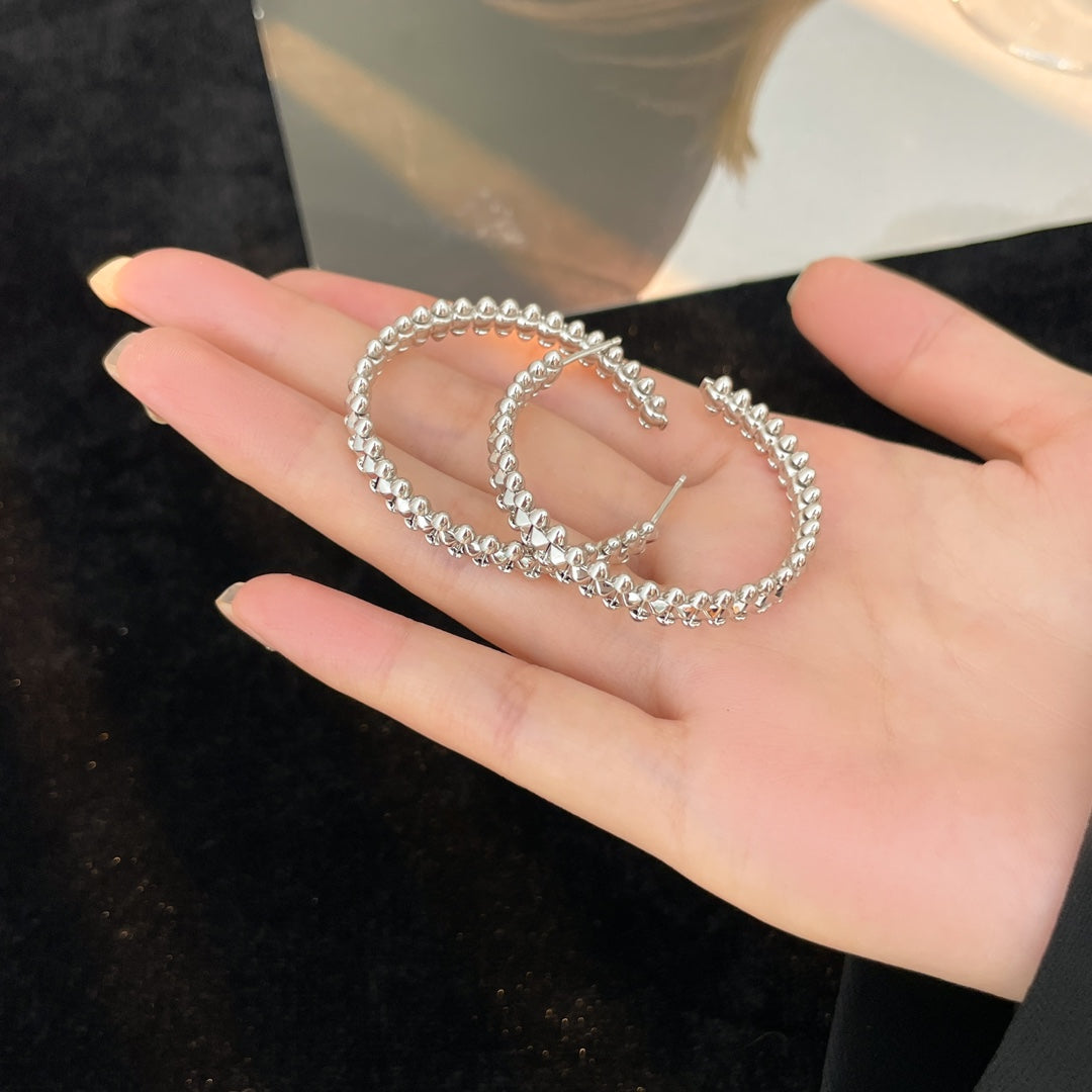 [Dawnora Jewelry]CLASH HOOP EARRINGS