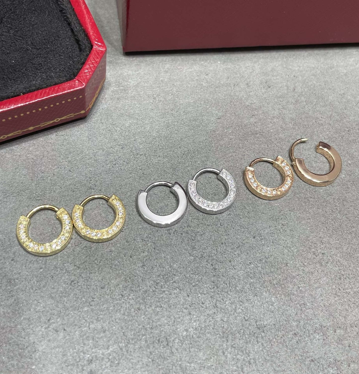[Dawnora Jewelry]LOVE DIAMOND EARRINGS