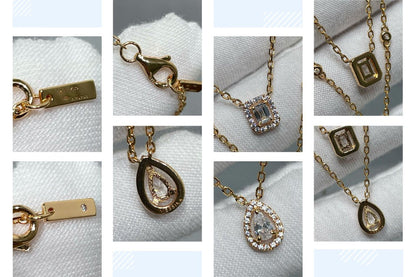 [Dawnora Jewelry]MY TWIN 2 ROW DIAMOND NECKLACE