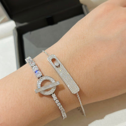 [Dawnora Jewelry]MOVE CLASSIQUE DIAMOND PAVED BRACELET