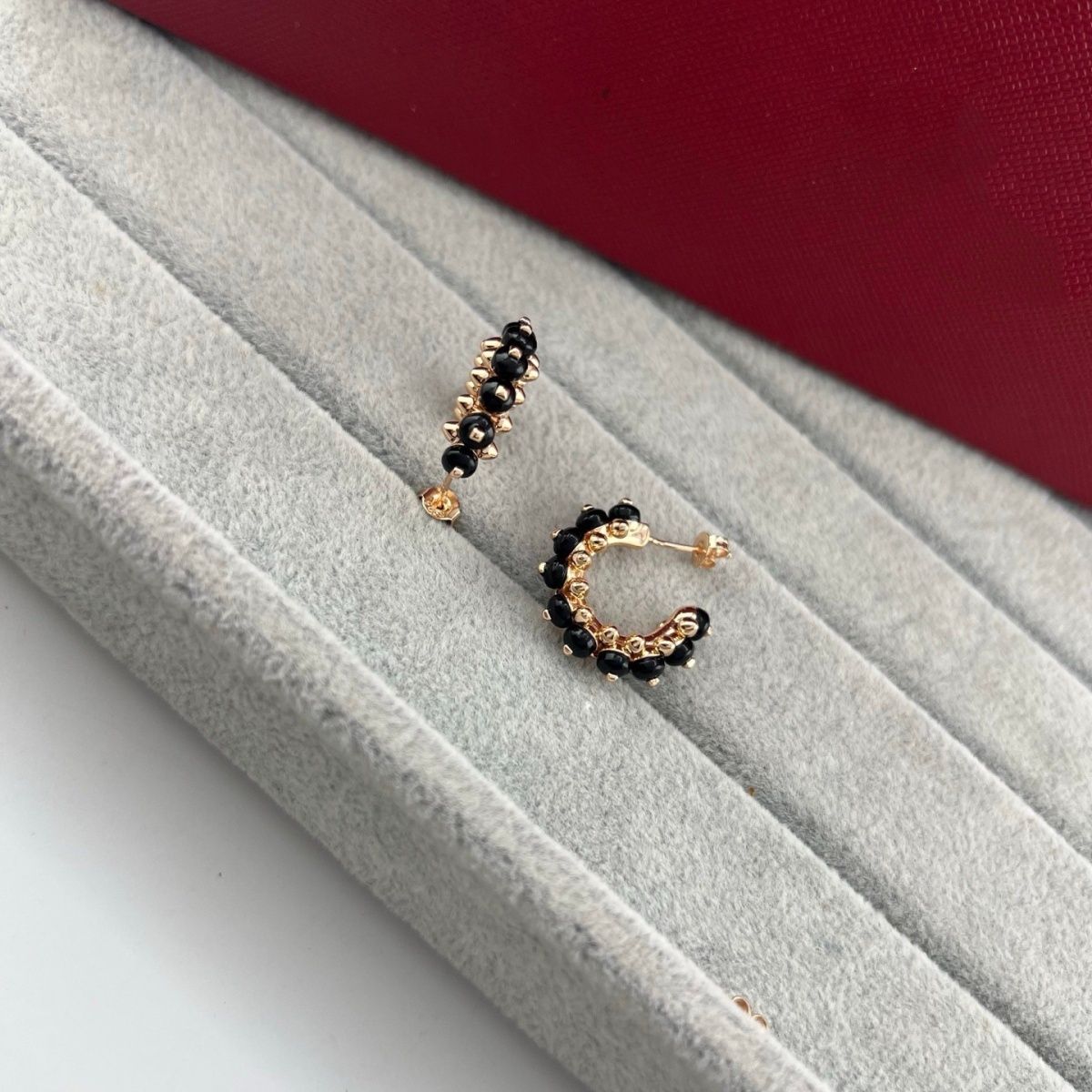 [Dawnora Jewelry]NEW COLORED GEMSTONE COLLECTION SMALL HOOP EARRINGS