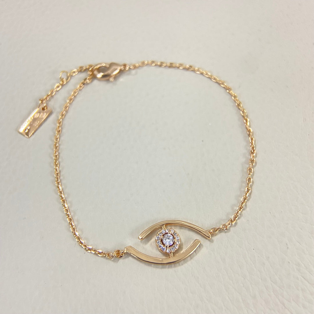 [Dawnora Jewelry]Lucky Eye Pave-Set Diamond Bracelet