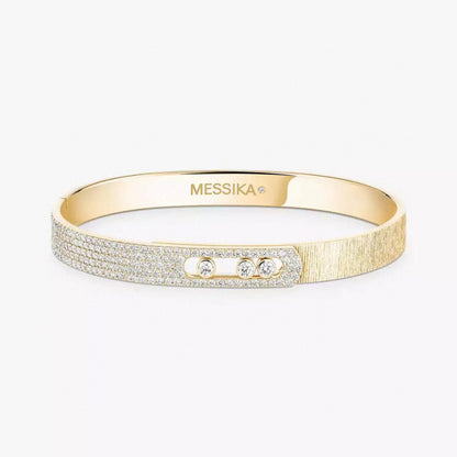 [Dawnora Jewelry]2026 BRAND-NEW FROSTED BRACELET WITH DIAMONDS THREE COLORS