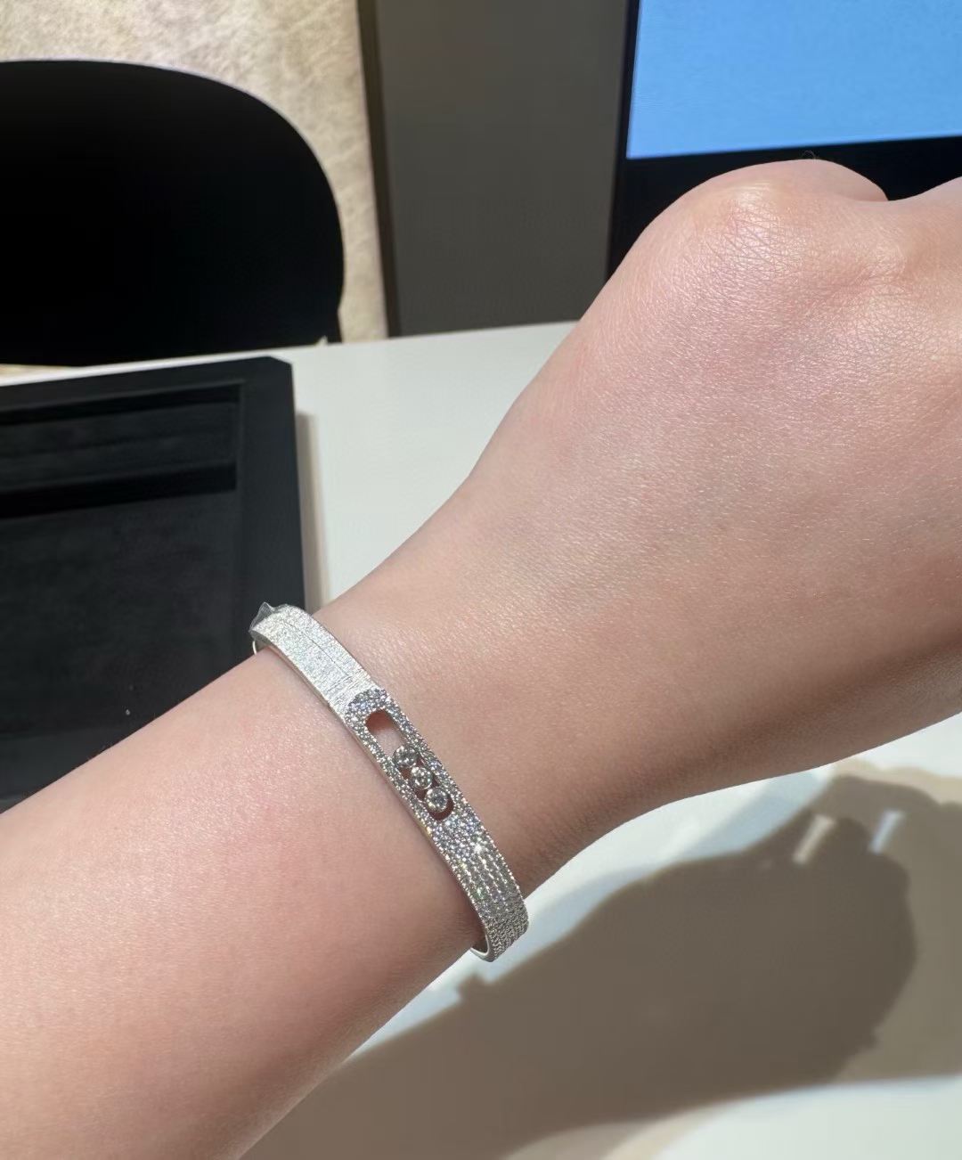 [Dawnora Jewelry]2026 BRAND-NEW FROSTED BRACELET WITH DIAMONDS THREE COLORS