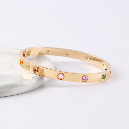 [Dawnora Jewelry] 2026 NEW 6.1MM COLORED GEMSTONE BRACELET