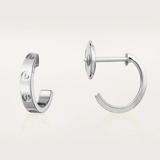 [Dawnora Jewelry]LOVE EARRINGS 2.65MM SILVER