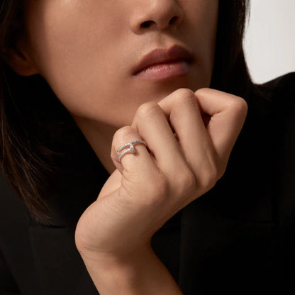 [Dawnora Jewelry]JUSTE RING 1.8MM SILVER DIAMONDS