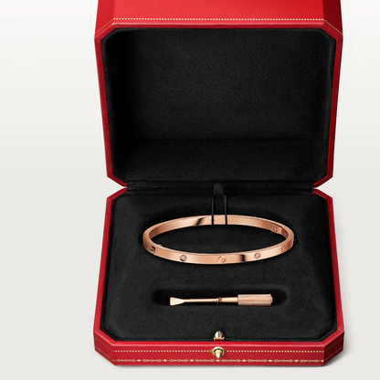 [Dawnora Jewelry]LOVE BRACELET 3.65MM 6 DIAMONDS