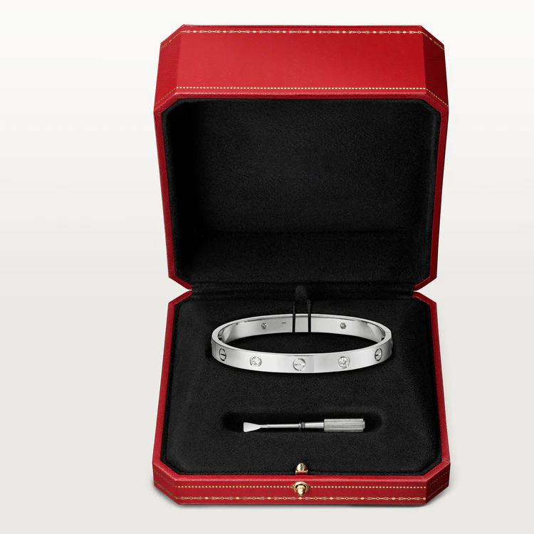 [Dawnora Jewelry]LOVE BRACELET 6.1MM 4 DIAMONDS