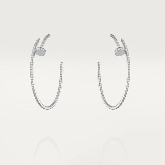 [Dawnora Jewelry]JUSTE EARRINGS FULL DIAMONDS 1.8MM