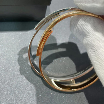 [Dawnora Jewelry]Move Noa Rose Gold Pavé Diamond Bangle Bracelet