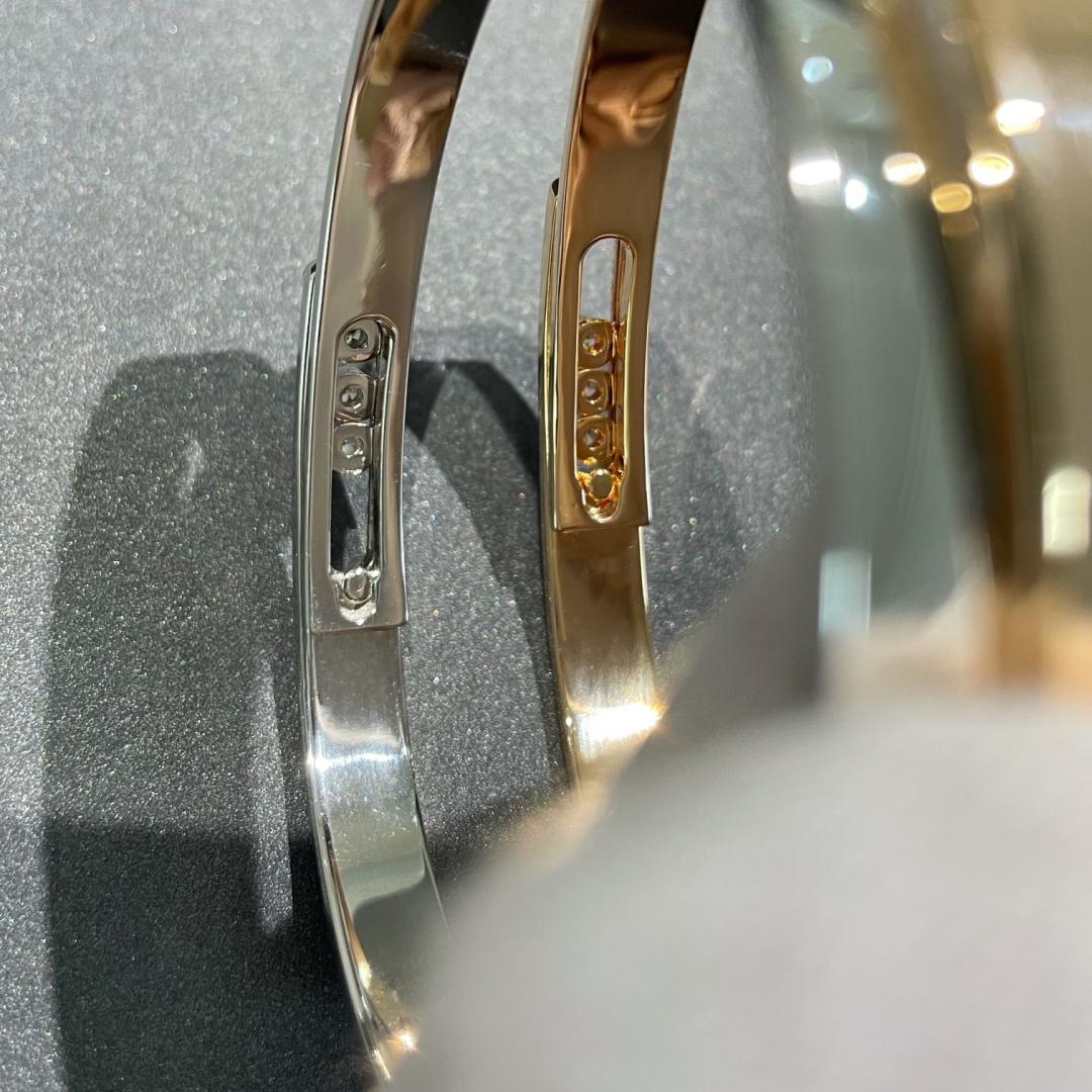 [Dawnora Jewelry]Move Noa Rose Gold Pavé Diamond Bangle Bracelet