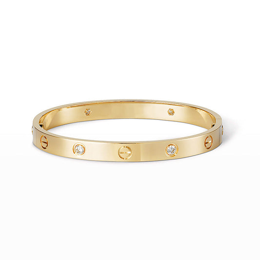 [Dawnora Jewelry]LOVE BRACELET 6.1MM 4 DIAMONDS