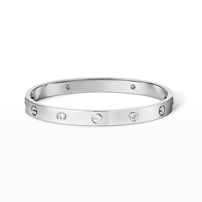 [Dawnora Jewelry]LOVE BRACELET 6.1MM 4 DIAMONDS
