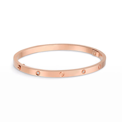 [Dawnora Jewelry]LOVE BRACELET 3.65MM 6 DIAMONDS