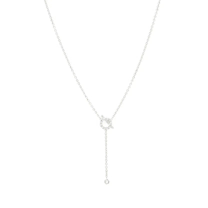 [Dawnora Jewelry]FINESSE SILVER DIAMOND NECKLACE