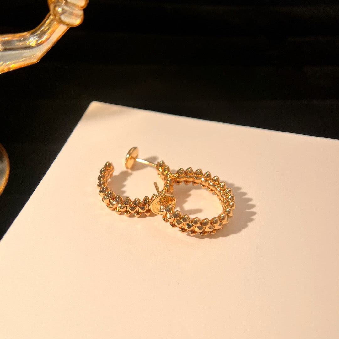 [Dawnora Jewelry]CLASH SMALL HOOP EARRINGS